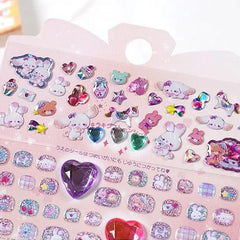 Kawaii 3D Nail Decorative Stickers (Pack of 4)