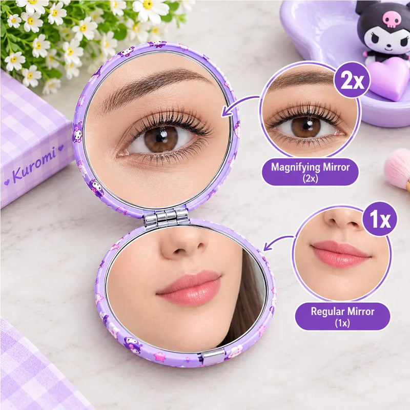 Cute Portable Folding Mirror