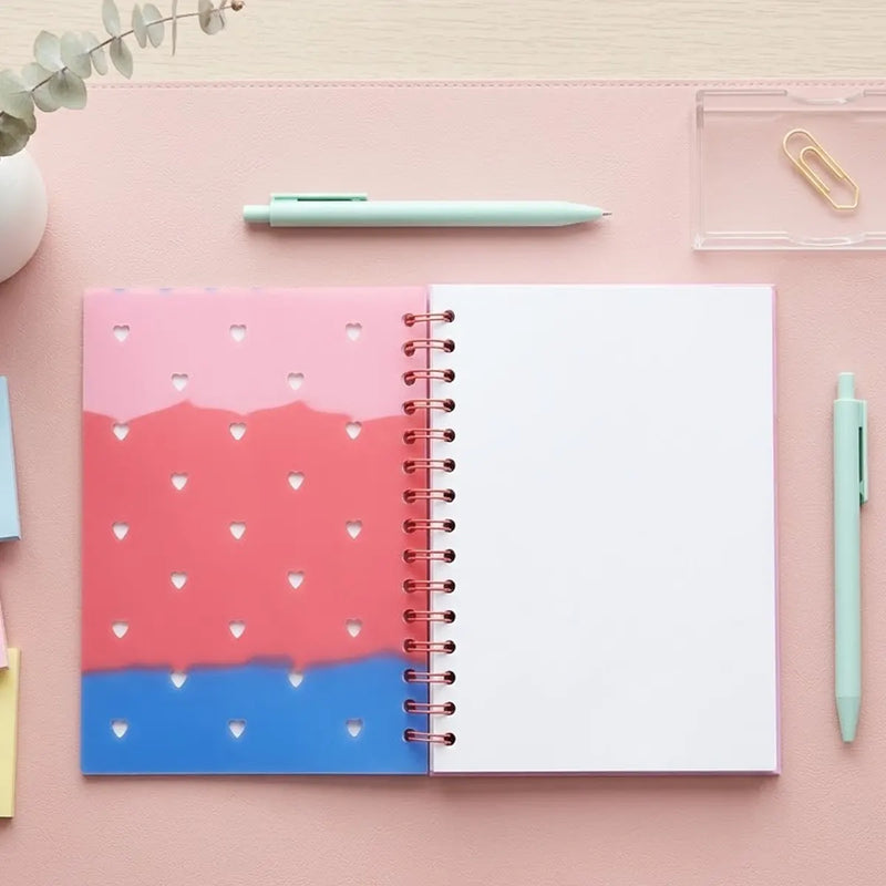 Colourful Spiral Notebook / Panner with Cute Charms