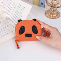 Panda Pattern Slim Daily Wallet for Cards and Folded Currency