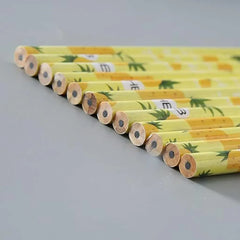 Fruit Print HB Writing Pencil Set of 12 Pieces