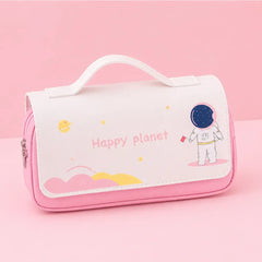 Happy Planet Pencil Pouch With Large Space- Pink