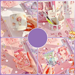 Multi shade Aesthetic Sticker Box for decor