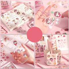 Multi shade Aesthetic Sticker Box for decor