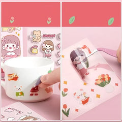 Multi shade Aesthetic Sticker Box for decor