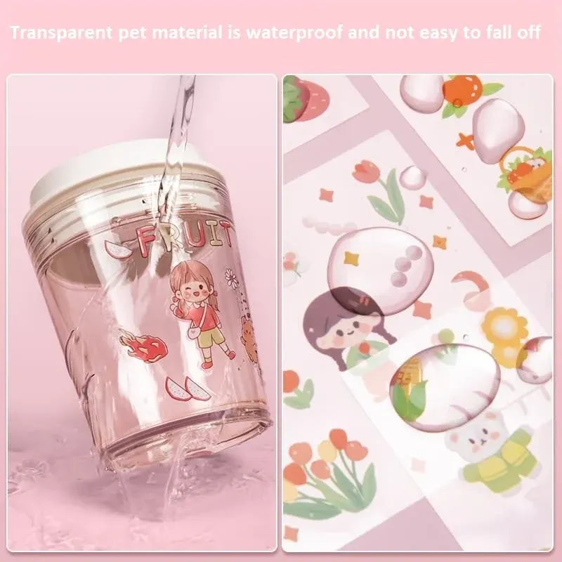 Multi shade Aesthetic Sticker Box for decor