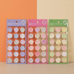Kawaii Pastel Stamp Stickers Adorable Colorful DIY Craft Supplies