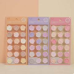 Kawaii Pastel Stamp Stickers Adorable Colorful DIY Craft Supplies