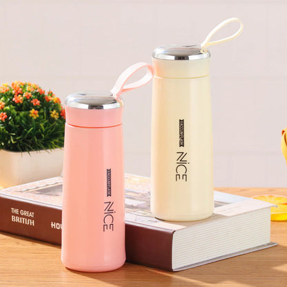 400ml ATP Glass Bottle Nice Design Insulated Tumbler Coffee Travel Mug Vacuum Insulated Glass Cup Simple Student Office