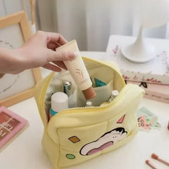 Shinchan Makeup Organizer Pouch with Secure Zipper Closure