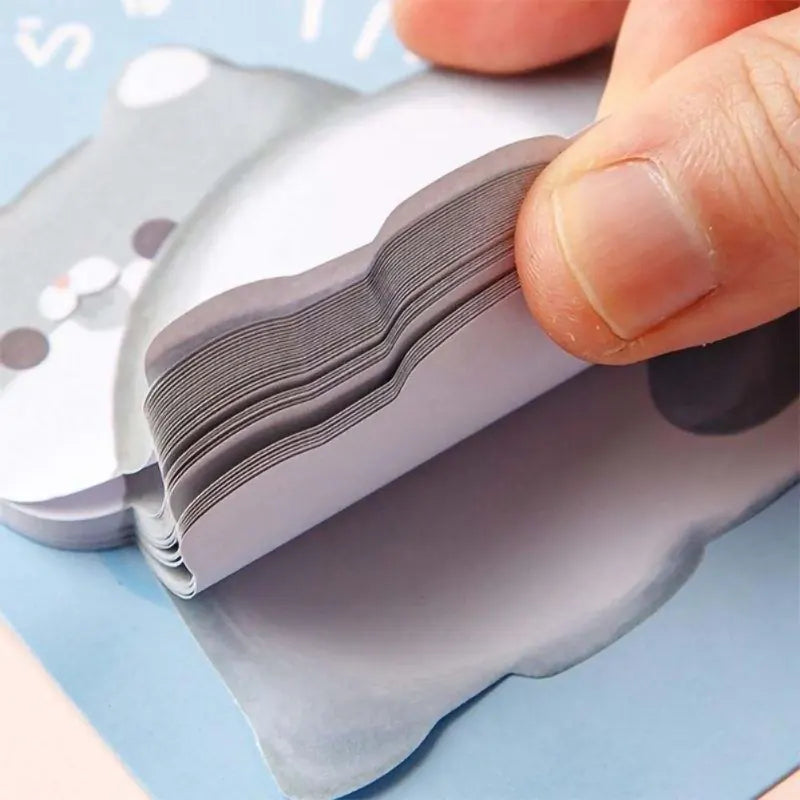 Cartoon Pet Shaped Series Vertical Sticky Notes 30 Sheets