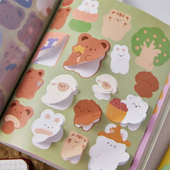 Oddhouse Bear Themed Premium Decorative Stickers Set of 15 Pages Book