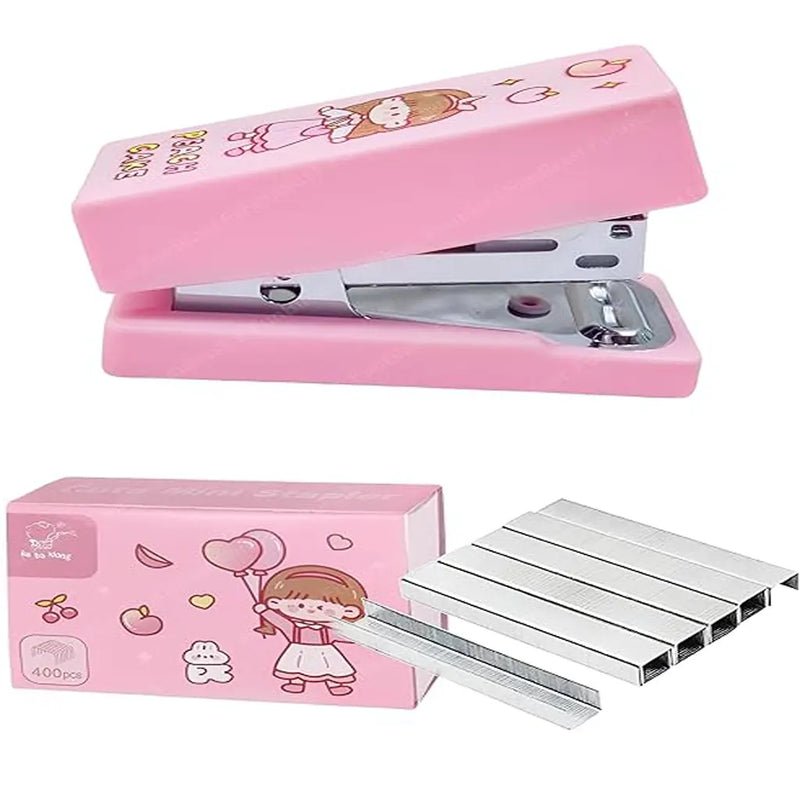 Multi-Theme Kawaii Mini Stapler with Staples – Cute Desk Accessory