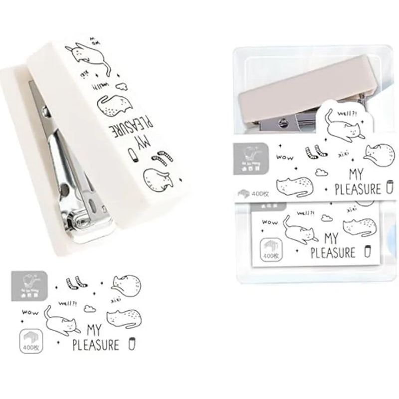 Multi-Theme Kawaii Mini Stapler with Staples – Cute Desk Accessory