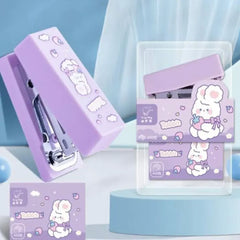 Multi-Theme Kawaii Mini Stapler with Staples – Cute Desk Accessory