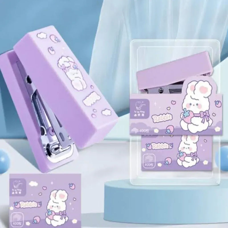 Multi-Theme Kawaii Mini Stapler with Staples – Cute Desk Accessory