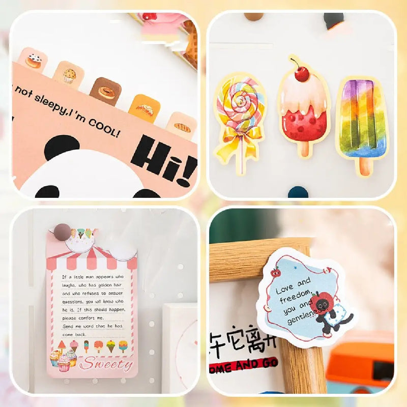 Cute Handbook Pastel Sticky Notes Set Creative Pack