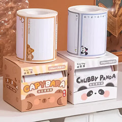 Cute Capybara & Panda Creative Pull-out Sticky Notes