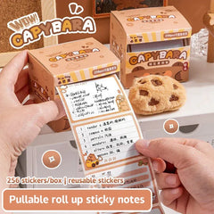 Cute Capybara & Panda Creative Pull-out Sticky Notes