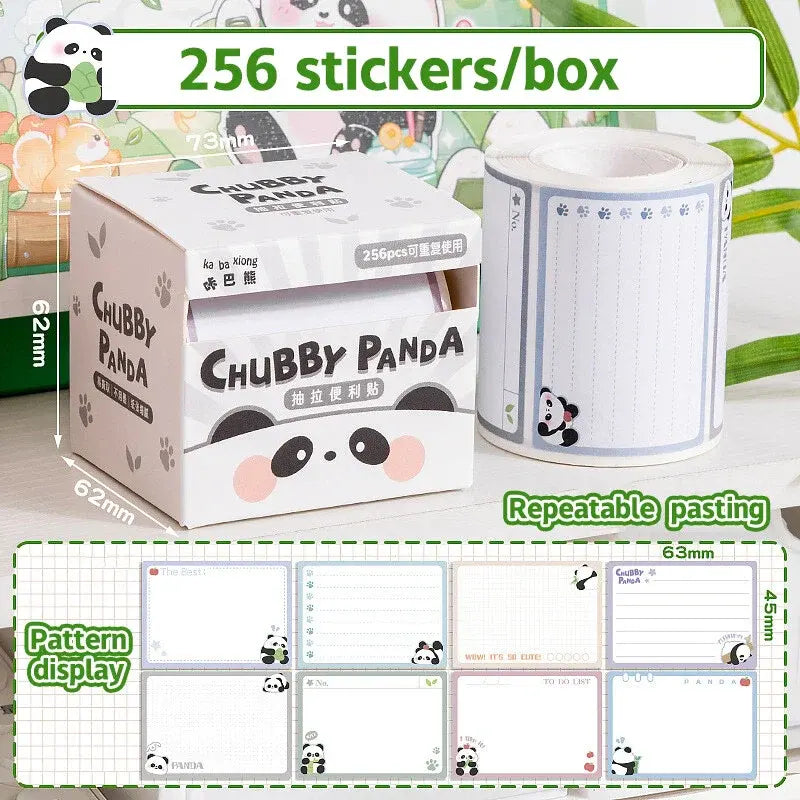 Cute Capybara & Panda Creative Pull-out Sticky Notes