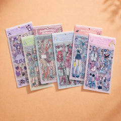 Premium Kawaii Girl Stickers Set Cute Collection