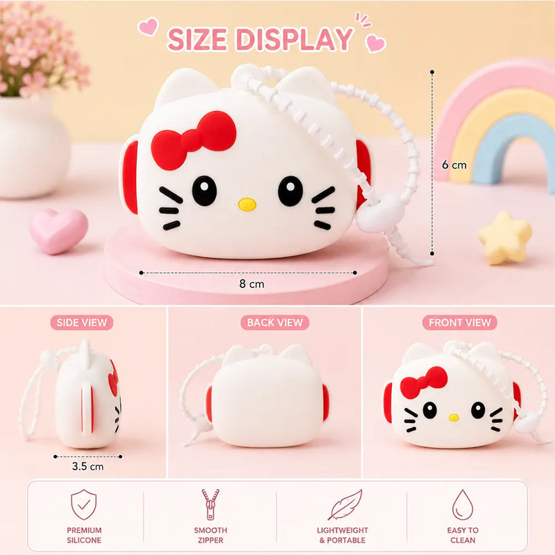 Hello Kitty Mini Silicone Storage Pouch