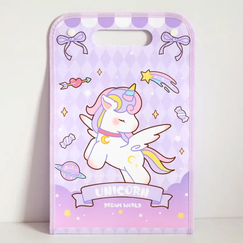 Unicorn File Folder A4 With 12 Layers