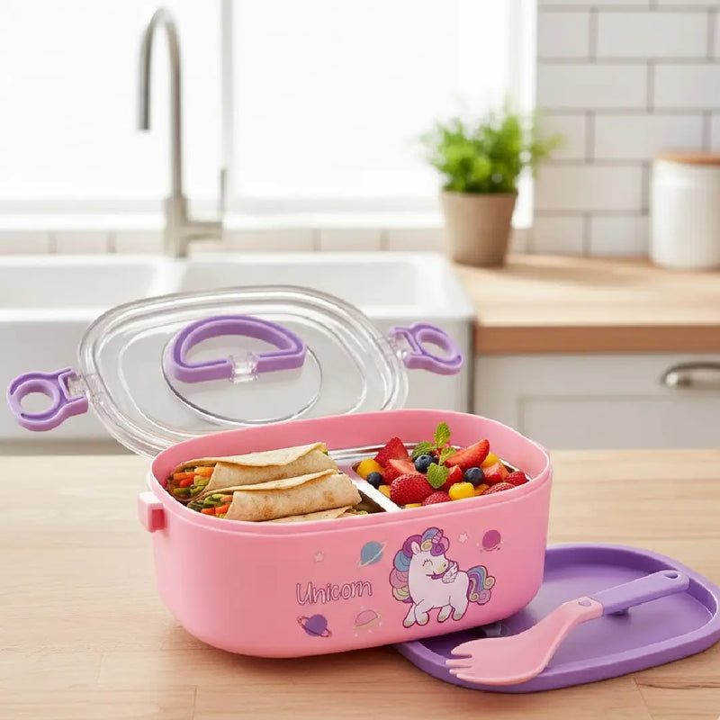 Kawaii Unicorn Lunch Box with Handle – Adorable Carry