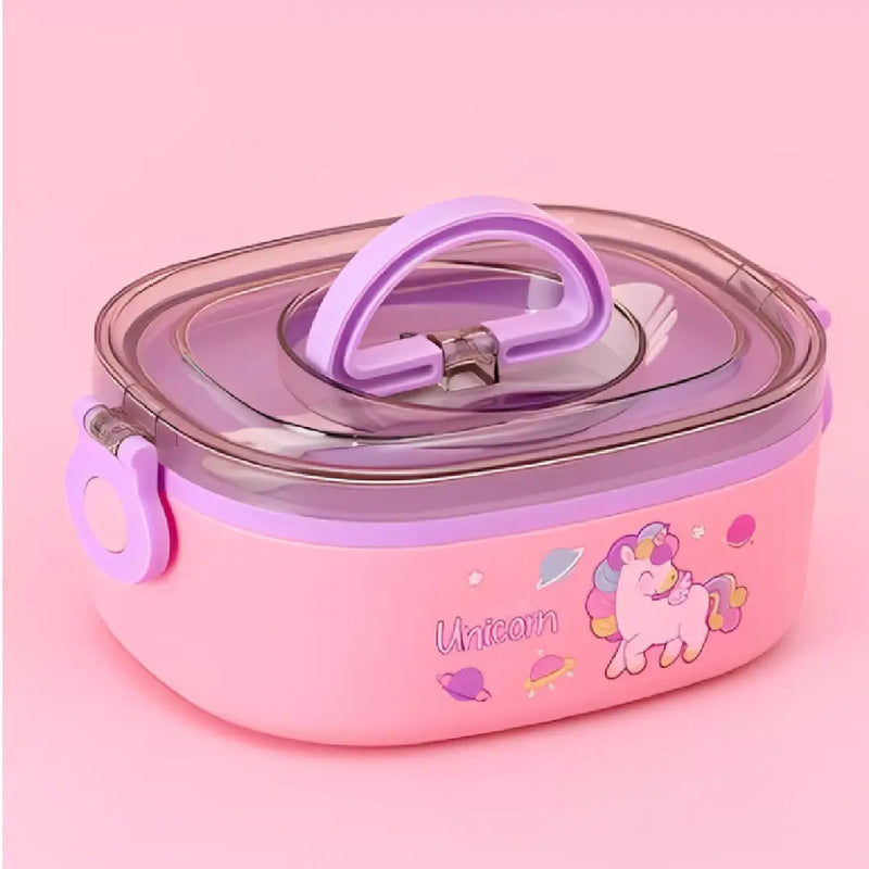 Kawaii Unicorn Lunch Box with Handle – Adorable Carry
