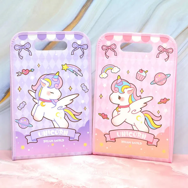 Unicorn File Folder A4 With 12 Layers