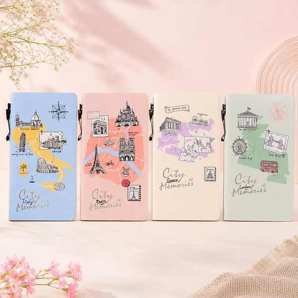 City Memories Pen Attached Diary