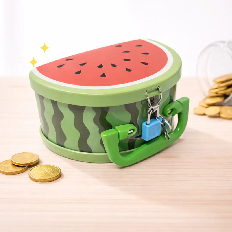 Fruit-Shaped Mini Metal Coin Bank Piggy Bank