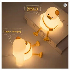 Cute Duck Silicone Rechargeable Night Lamp