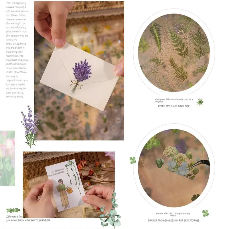 Blossom Deco Vintage Sticker Set (Pack of 6 sheets)