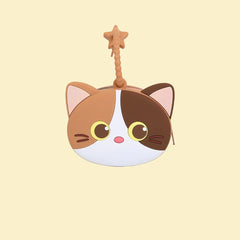 Silicone Kitten Coin Pouch with Hanging Strap