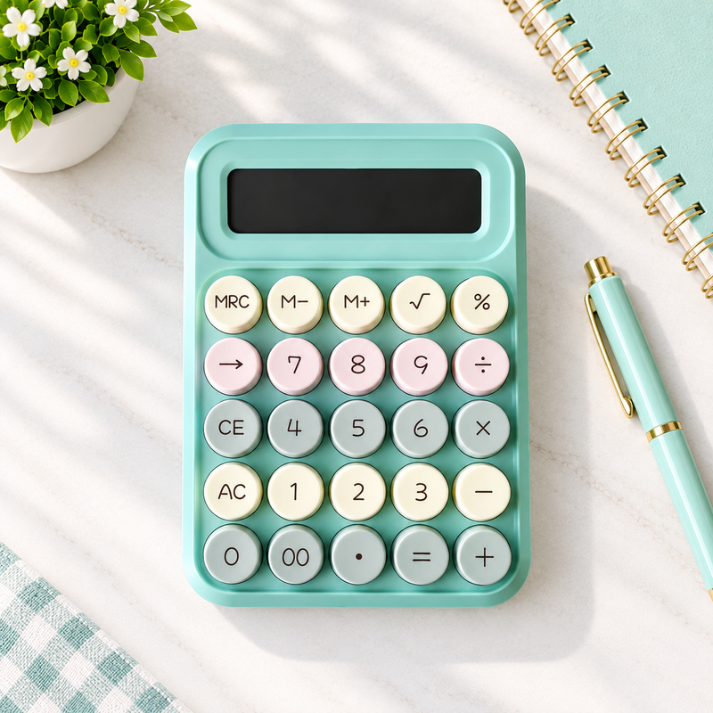 Multi-Color LCD Calculator