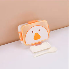 Cute Animal Print Lunch Box with Compartments