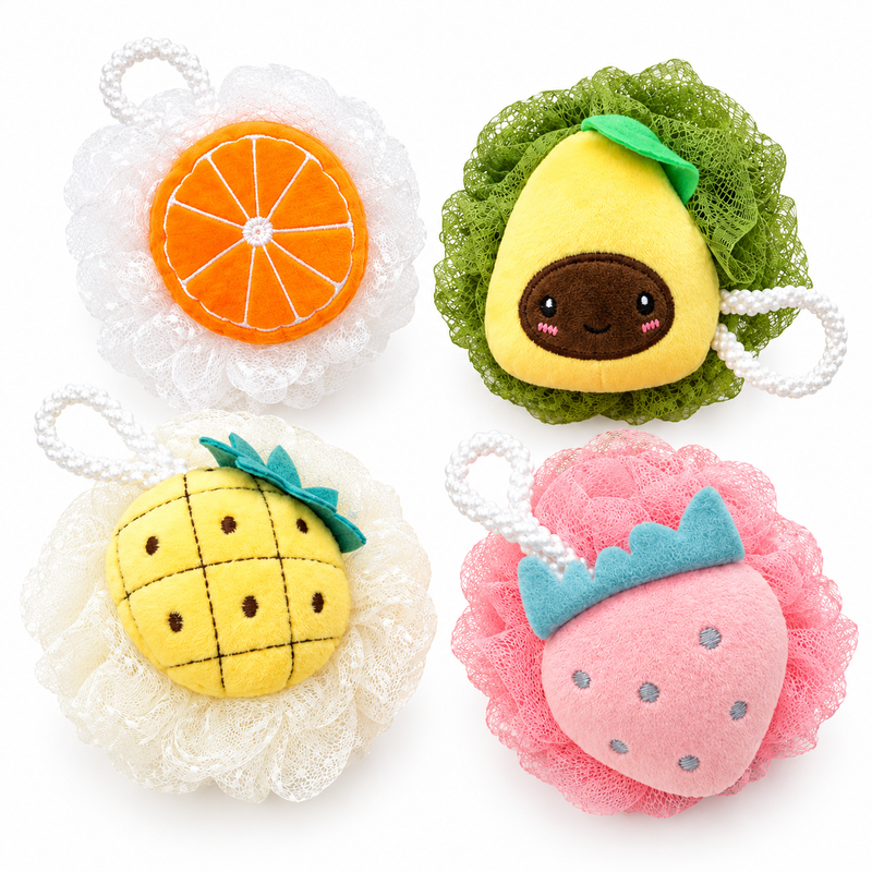 Cute Fruit Shaped Shower Loofah