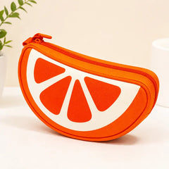 Fruit Shaped Double-Zip Pouch